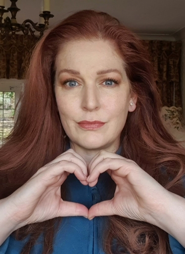 Jane forming the heart shape 